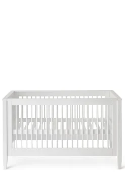 Babybett weiß handbemalt 140 x 70 cm