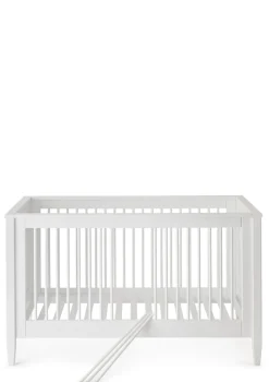 Babybett weiß handbemalt 140 x 70 cm