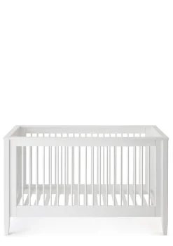 Babybett weiß handbemalt 140 x 70 cm