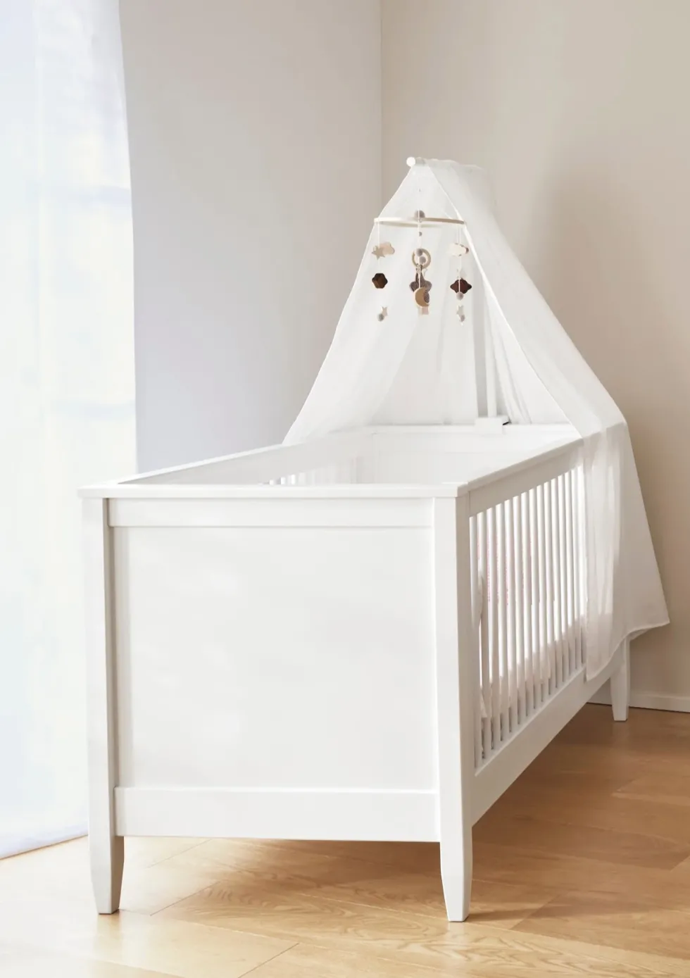 Babybett weiß 140 x 70 cm