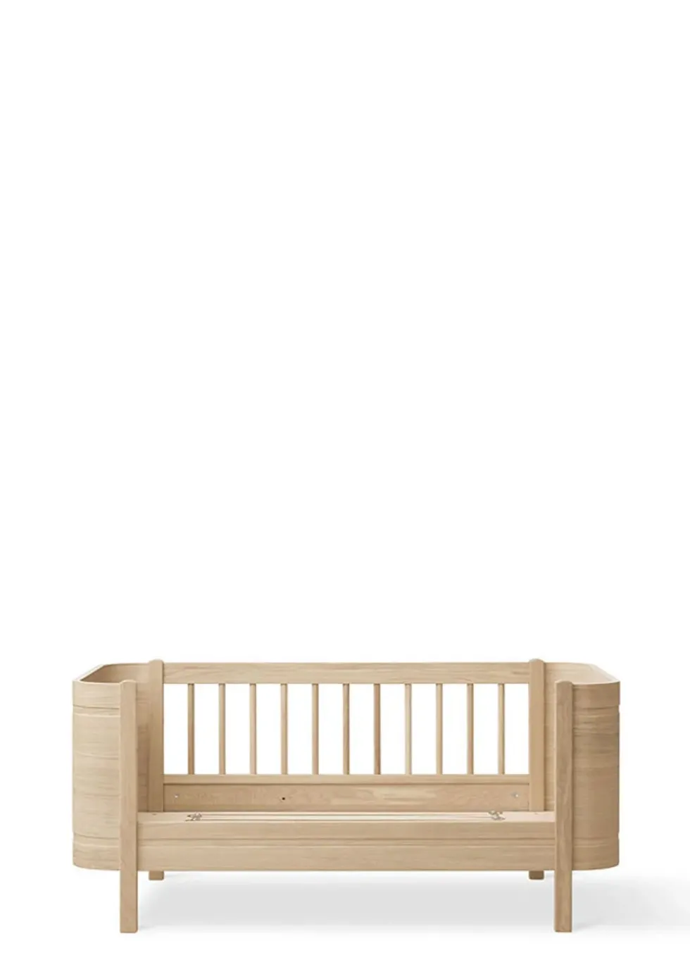 Babybett 'Wood Mini+' Eiche 122-162 x 68 cm