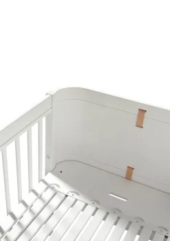 Babybett 'Wood Mini+' Weiß 122-162 x 68 cm