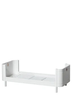 Babybett 'Wood Mini+' Weiß 122-162 x 68 cm