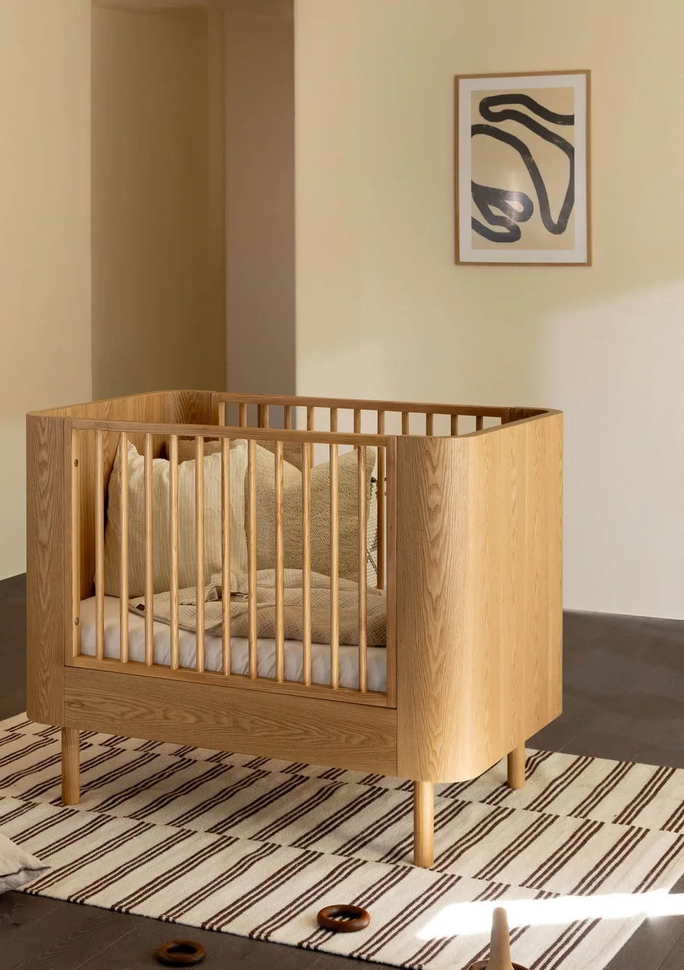 Babybett 'Yume' Natural Ash 110 x 70 cm