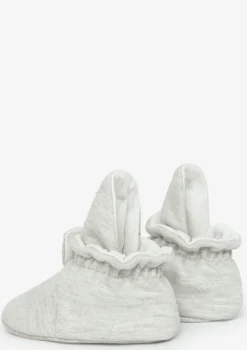 Baby Booties Cotton Light Grey