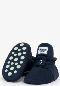Baby Booties Cotton Navy