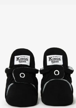 Baby Booties Gamuza Black