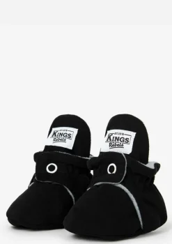 Baby Booties Gamuza Black