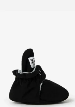 Baby Booties Gamuza Black