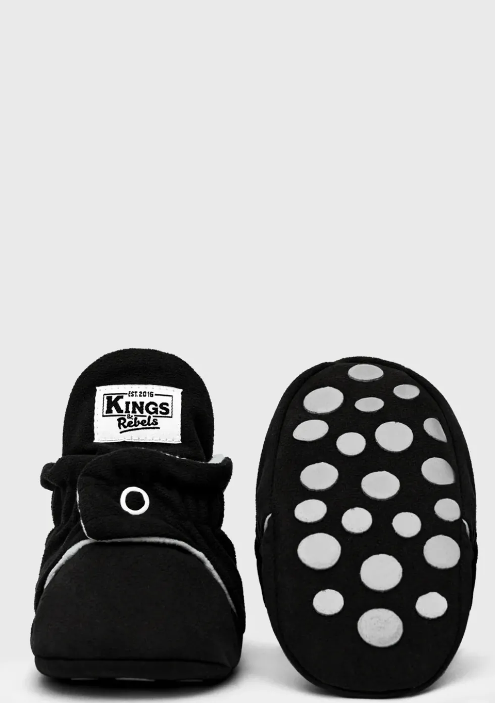 Baby Booties Gamuza Black