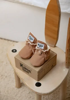 Baby Booties Gamuza Mocha