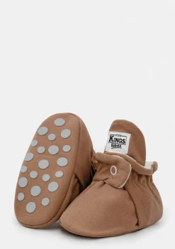 Baby Booties Gamuza Mocha
