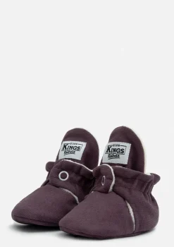 Baby Booties Gamuza Plum
