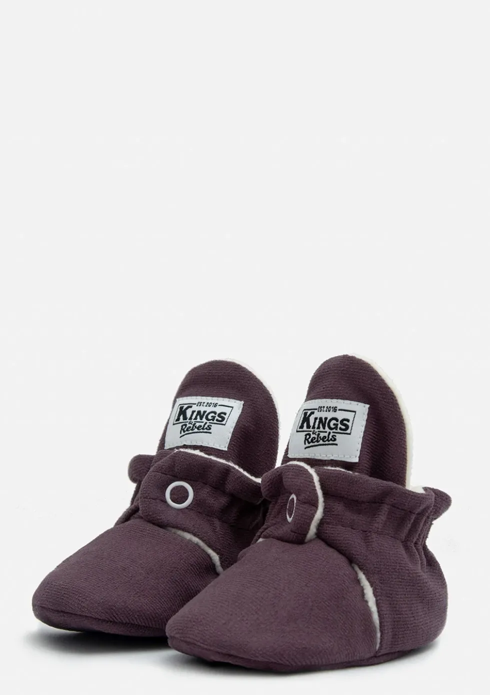 Baby Booties Gamuza Plum