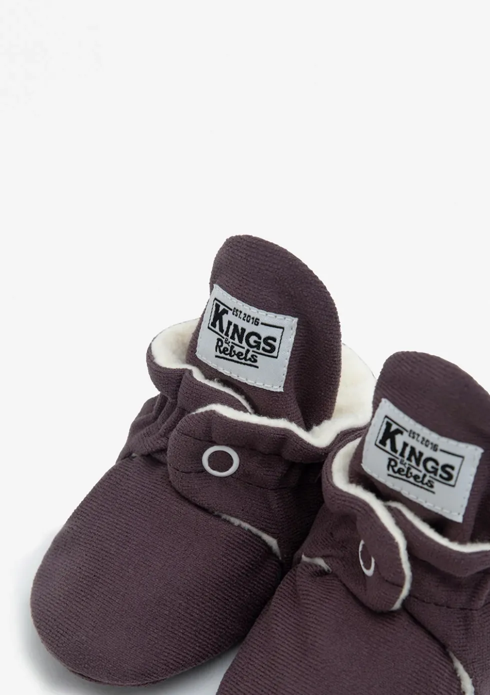 Baby Booties Gamuza Plum