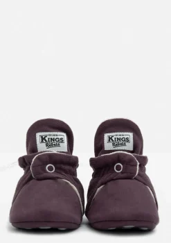 Baby Booties Gamuza Plum