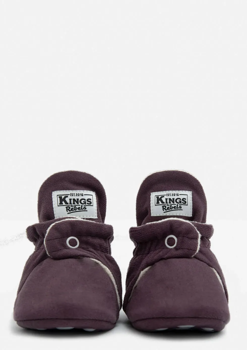 Baby Booties Gamuza Plum