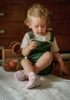 Baby Booties Gamuza Rosewood