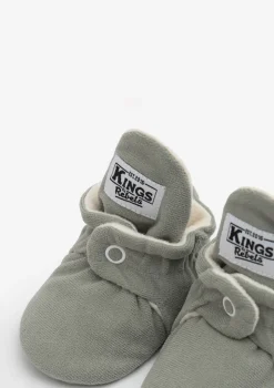 Baby Booties Gamuza Stone