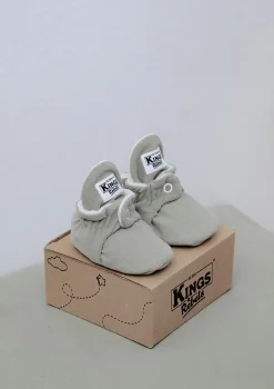 Baby Booties Gamuza Stone
