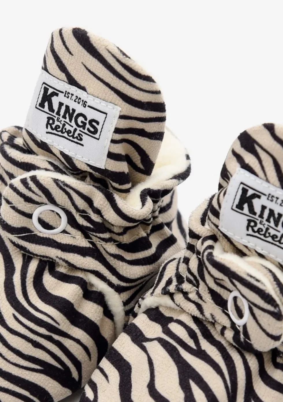 Baby Booties Gamuza Zebra
