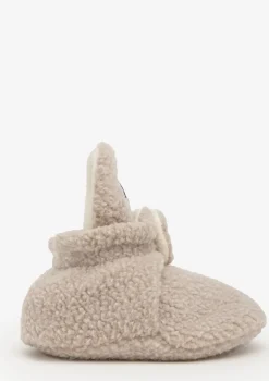 Baby Booties Teddy Beige