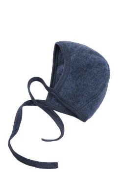 Baby-Häubchen Blau mélange
