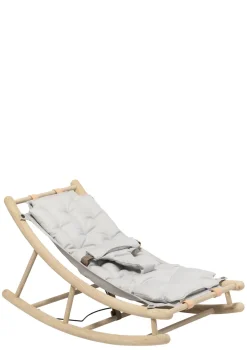 Baby- & Kleinkind-Wippe 'Wood' Eiche/grau