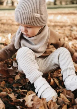 Babyleggings zum Mitwachsen beige