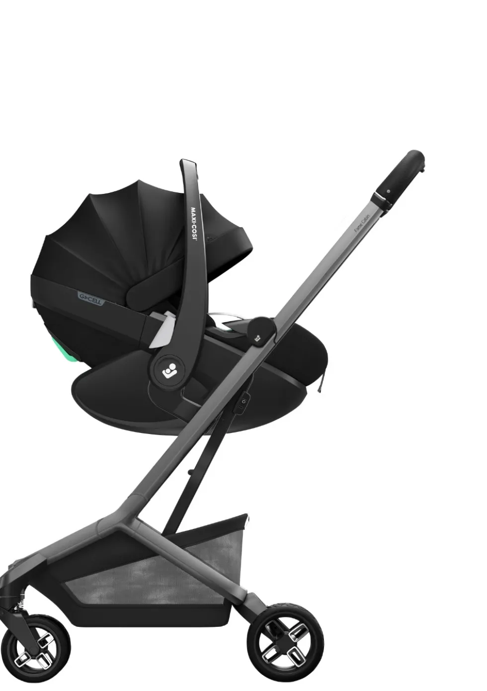 Babyschalen-Adapter für Kinderwagen 'Fame Cabin' black