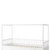 Baldachinbett weiß 200 x 90 cm