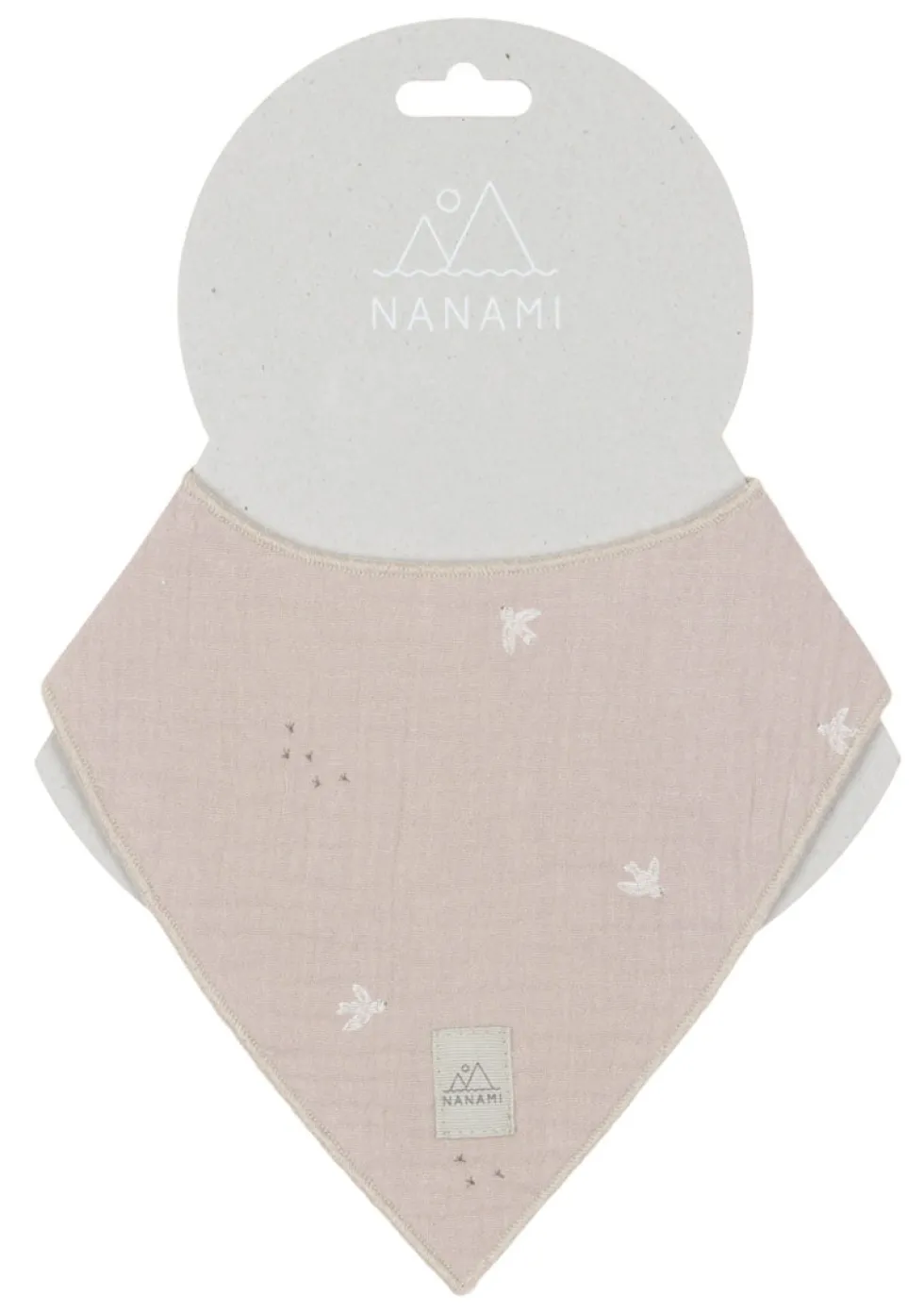 Bandana Lätzchen 'Bird' uni natural