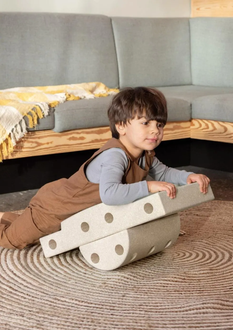 Bauspielzeug 'Curiosity-Set' 14-teilig Sand Grey / Honey Yellow