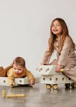 Bauspielzeug 'Explorer-Set' 20-teilig Sand Grey / Honey Yellow