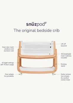 Beistellbett 'SnüzPod 5' Pebble
