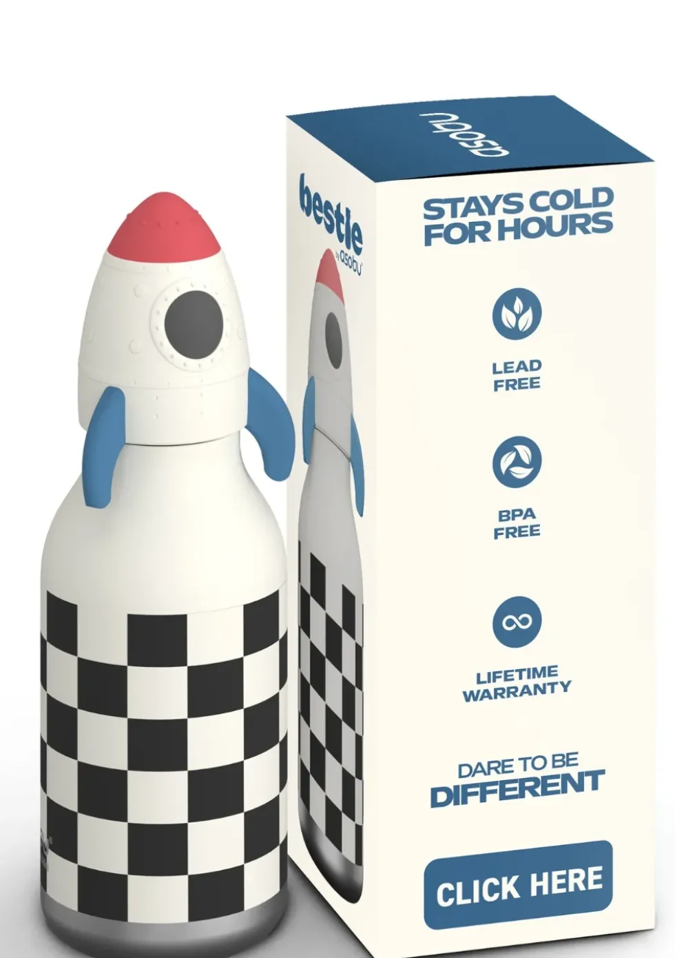 Bestie Trinkflasche Rakete 'Rocket' 460 ml