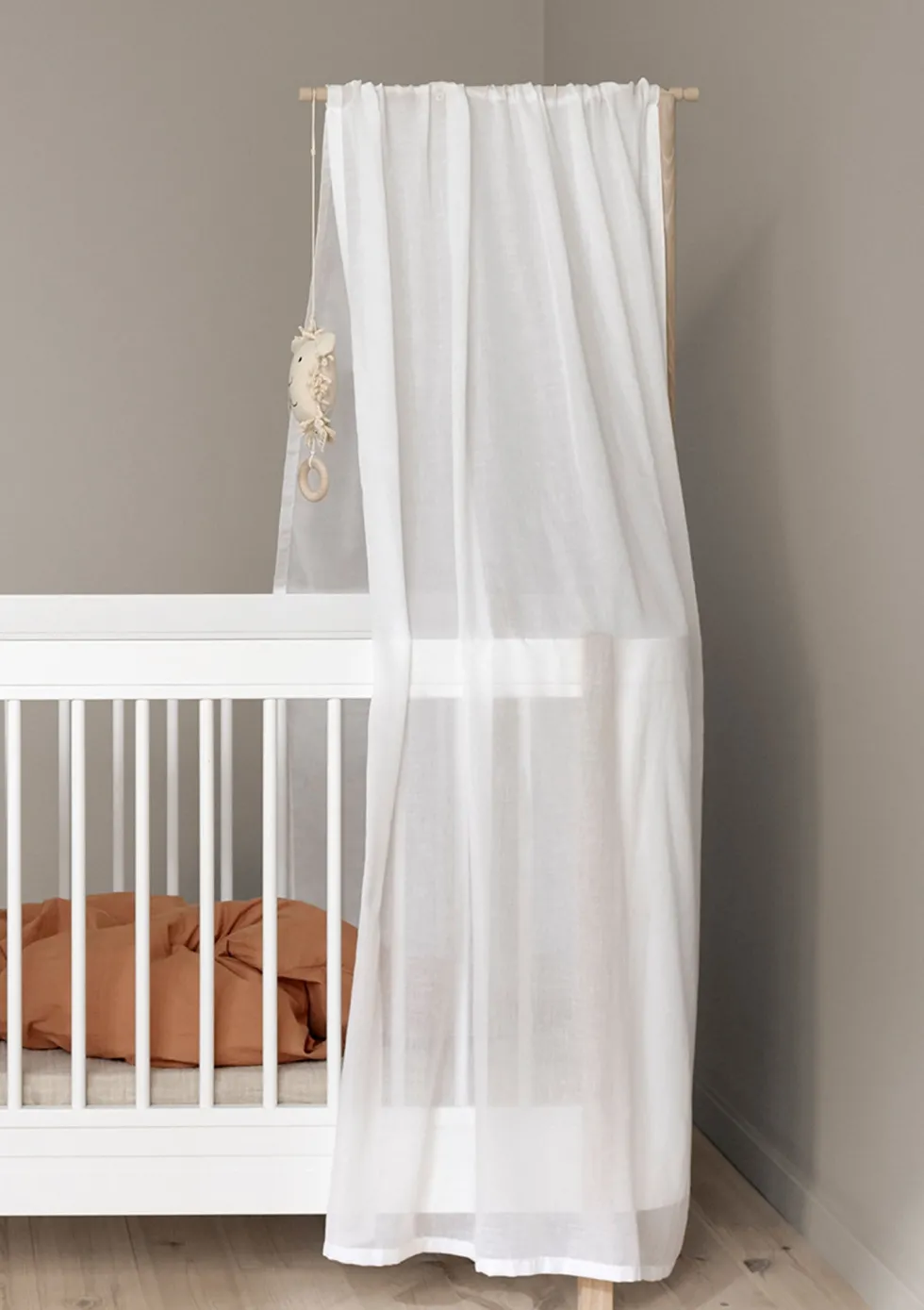Betthimmel für Babybett 'Wood Mini+' Weiß