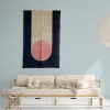 Bettsofa 'Camp Nomad' Weiß / Eiche 180 x 90 cm