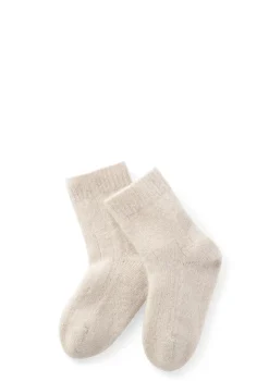 Cashmere Socken beige