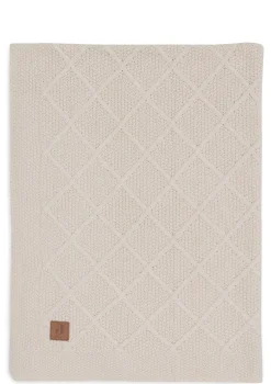 Decke 'Check Knit' Oatmeal 150 x 100 cm