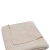 Decke Wiege 'Check Knit' Oatmeal 100 x 75 cm