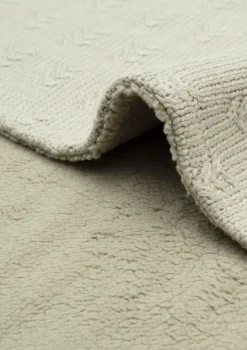 Decke Wiege 'Grain Knit' Velvet Olive Green 100 x 75 cm