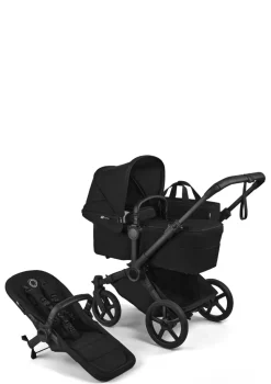 Donkey 6 Double' Bundle – Unverzichtbares Kinderwagen-Set Heritage Black