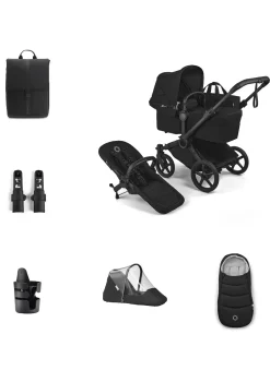 Donkey 6 Single' Bundle – Unverzichtbares Kinderwagen-Set Heritage Black