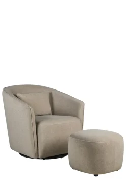 Drehsessel 'Gomi Swivel & Gliding' Mohair Latte