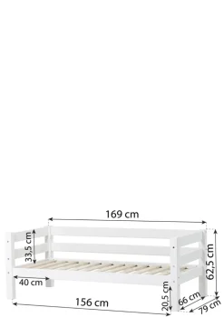 ECO Luxury' Einzelbett weiß 160 x 70 cm