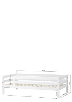 ECO Luxury' Einzelbett weiß 200 x 90 cm
