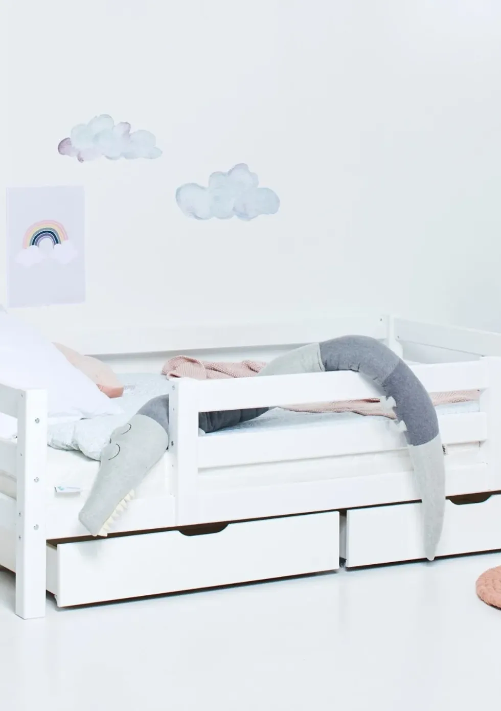 ECO Luxury' Einzelbett weiß 200 x 120 cm