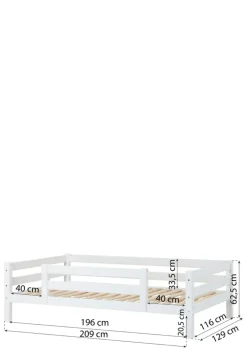 ECO Luxury' Einzelbett weiß 200 x 120 cm