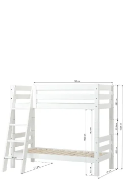 ECO Luxury' Etagenbett weiß 160 x 70 cm